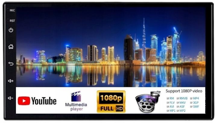 RADIO 2 DIN ANDROID AUTO CARPLAY RDS USB AUX SEAT LEON 2004-2012 zdjęcie 7