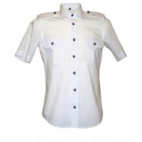 Koszula OSP rozmiar M - krótki rękaw METALOWE GUZIKI elegancki krój „slim”