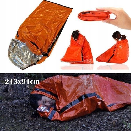 2 x ŚPIWÓR TERMICZNY SURVIVAL RATUNKOWY KOC na Arena.pl