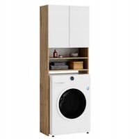 REGAŁ ŁAZIENKOWY SZAFKA NAD PRALKE WOTAN BIAŁY 4 PÓŁKI