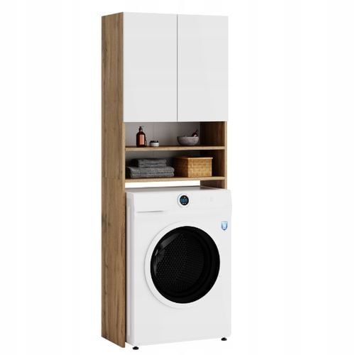 REGAŁ ŁAZIENKOWY SZAFKA NAD PRALKE WOTAN BIAŁY 4 PÓŁKI na Arena.pl