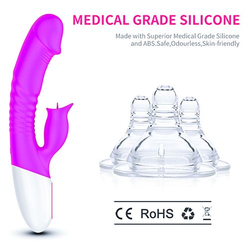 Wibrator Silicon, Vibrator 7 Function and Heating Mode, Purple na Arena.pl