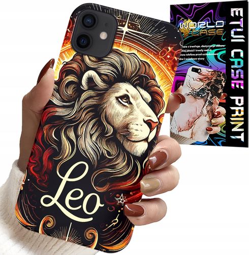 ETUI DO IPHONE 12 MINI - LEW, ZNAK ZODIAKU ASTRONOMIA, CASE + SZKŁO na Arena.pl