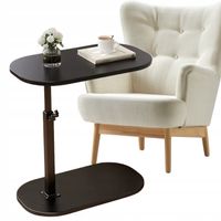 STOLIK KAWOWY REGULOWANY BOCZNY NOCNY POMOCNICZY LOFT CZARNY NA