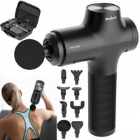 Pistolet do masażu masażer idealny do pleców ciała stóp 8 końcówek REBEL