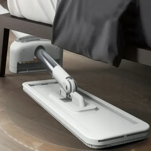 Mop płaski z wyciskaczem ręcznym 125cm składany szeroki mikrofibra na Arena.pl