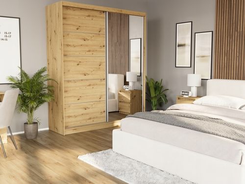 Szafa przesuwna Luna I 183 cm z lustrem na Arena.pl