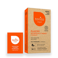 Tanita Vegan Plastry do depilacji twarzy migdałowy