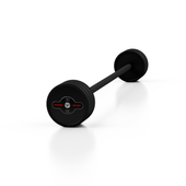 Sztanga prosta gumowana 30 kg MARBO SPORT czarny mat