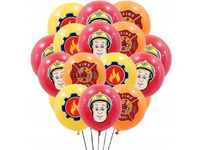 Zestaw balonów "Strażak Sam", 12 cali, 12 szt. [balony na hel]