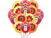 Zestaw balonów "Strażak Sam", 12 cali, 12 szt. [balony na hel]