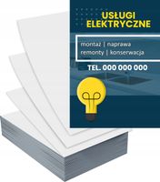 Ulotki A5 1000szt reklamowe firmowe USŁUGI ELEKTRYCZNE dużo wzorów