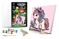 Qbee  Zestaw Do Malowania Sztuka  Delikatny Jednorożec 5 Elementów