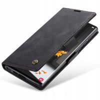 ETUI Z KLAPKĄ DO GALAXY S23 ULTRA SKÓRZANE PORTFEL POKROWIEC + SZKŁO