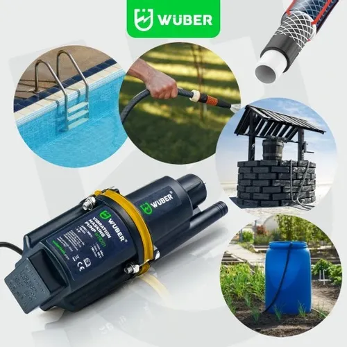 POMPA DO WODY CZYSTEJ GÓRNOSSĄCA RUSKA GŁĘBINOWA + WĄŻ ZBROJONY 3/4" 30M na Arena.pl