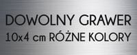 Grawerowana tabliczka Laminat Grawerski 10x4 cm DOWOLNY GRAWER napis logo