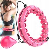 HULA HOP ODCHUDZAJĄCE Z WYPUSTKAMI MASAŻEREM 50 cm RÓŻOWE