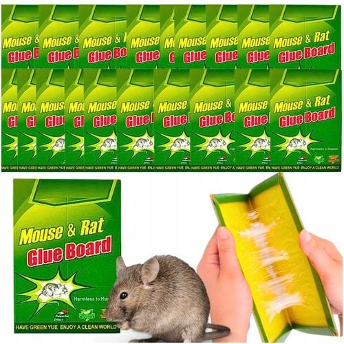 50x SILNY LEP NA MYSZY PUŁAPKA Z KLEJEM ŁAPKA SZCZURY MYSZOŁAPKA na Arena.pl
