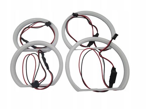 Cotton White Ringi LED BMW E83 X3 E87 E60 E61 E90 E91 Białe Dzienne mocne na Arena.pl
