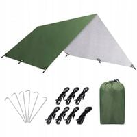 TARP TURYSTYCZNY PŁACHTA BIWAKOWA WIATA KEMPINGOWA NAMIOT ZADASZENIE 3x3m