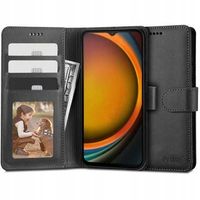 CZARNE ETUI Z KLAPKĄ KABURA PORTFEL TECH-PROTECT WALLET DO GALAXY XCOVER 7