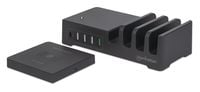 Stacja Zasilania MANHATTAN 1xUSB-C PD, 1xUSB-A QC,3xUSB-A,Qi10W 102230