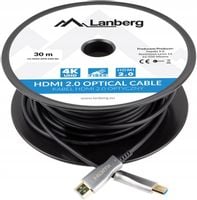 Kabel HDMI Lanberg M/M v2.0 30m czarny optyczny