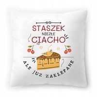Poduszka Dla Staszka Na Urodziny Ze Zdjęciem Na Prezent Biała 40X40 Cm