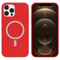 mercury magsafe silicone iphone 12 promax 6.7 czerwony/red