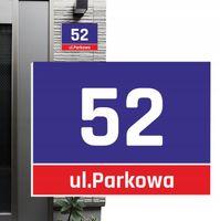 Tabliczka Tablica ADRESOWA Numer na dom 25 wzorów WYTRZYMAŁA 30x40 cm PCV