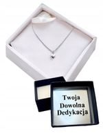 NASZYJNIK SREBRNY MAŁE SERCE PR. 925 NA PREZENT DLA DZIEWCZYNY SERDUSZKO