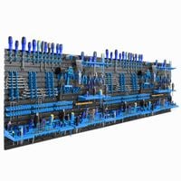 Tablica warsztatowa narzędzia 231,6x78 cm Niebieskie uchwyty