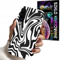 ETUI DO SAMSUNG A70 - ABSTRAKCJA ZEBRA MODNE WZORY DLA KOBIET +SZKŁO