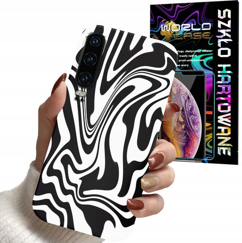 ETUI DO SAMSUNG A70 - ABSTRAKCJA ZEBRA MODNE WZORY DLA KOBIET +SZKŁO na Arena.pl