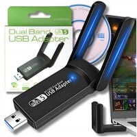 KARTA SIECIOWA WIFI ADAPTER USB 3.0 1300 Mbps 5ghz 2 TRYBY SYMULACJA AP
