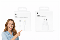 Zestaw Apple Ładowarka 20W USB-C + Kabel 1 metr USB-C na Lightning