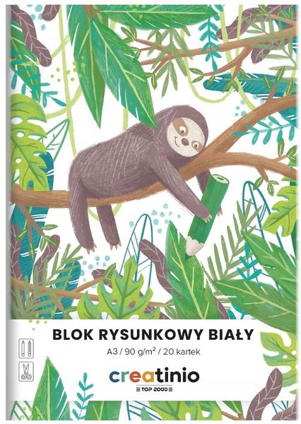 BLOK RYSUNK. A3/20K BIAŁY CREATINIO A'10 400176664 zdjęcie 1