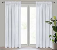 Firana gotowa na taśmie ARLETA 135x270 Eurofirany biała