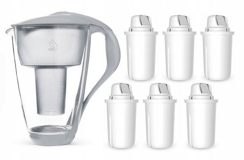 Szklany dzbanek filtrujący Dafi Crystal (stalowy) na Arena.pl