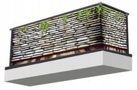 Osłona mata na balkon kamienna ściana KAMIENIE hit