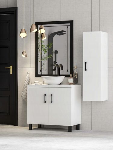 Szafka łazienkowa pod umywalkę ROCO 60 biała (W2) na Arena.pl