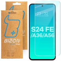 Szkło hartowane Bizon do Samsung Galaxy S24 FE/A36/A56 5G, szkiełko, 2 szt