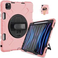 Etui do iPad Pro 11 z Obrotową Podstawką i Miejscem na Rysik Różowe