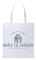 Dla Architekta Na Prezent Torba Eco Biała Shopper Z Nadrukiem Ze Zdjęciem