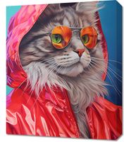 Obraz 50x60cm Kot w Stylu