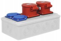 ROZDZIELNICA SKRZYNKA BUDOWLANA 32/5 16/5 2x230V