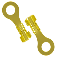 2x Konektor oczkowy M3 3mm złoty miedź