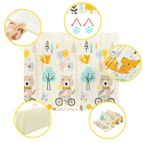 PIANKOWA MATA EDUKACYJNA SKŁADANA XPE 200x180 cm na Arena.pl