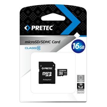 Pretec Micro SDHC 16GB CLASS 10 (HD Video Card) + SD adapter na Arena.pl