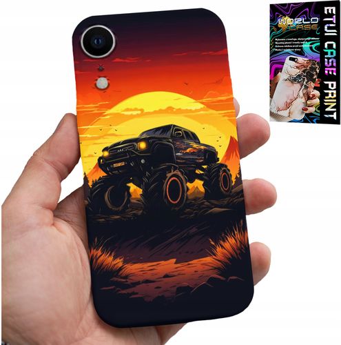 ETUI DO IPHONE XR - MONSTERTRUCK, CIĘŻARÓWKA, WZORY + SZKŁO na Arena.pl